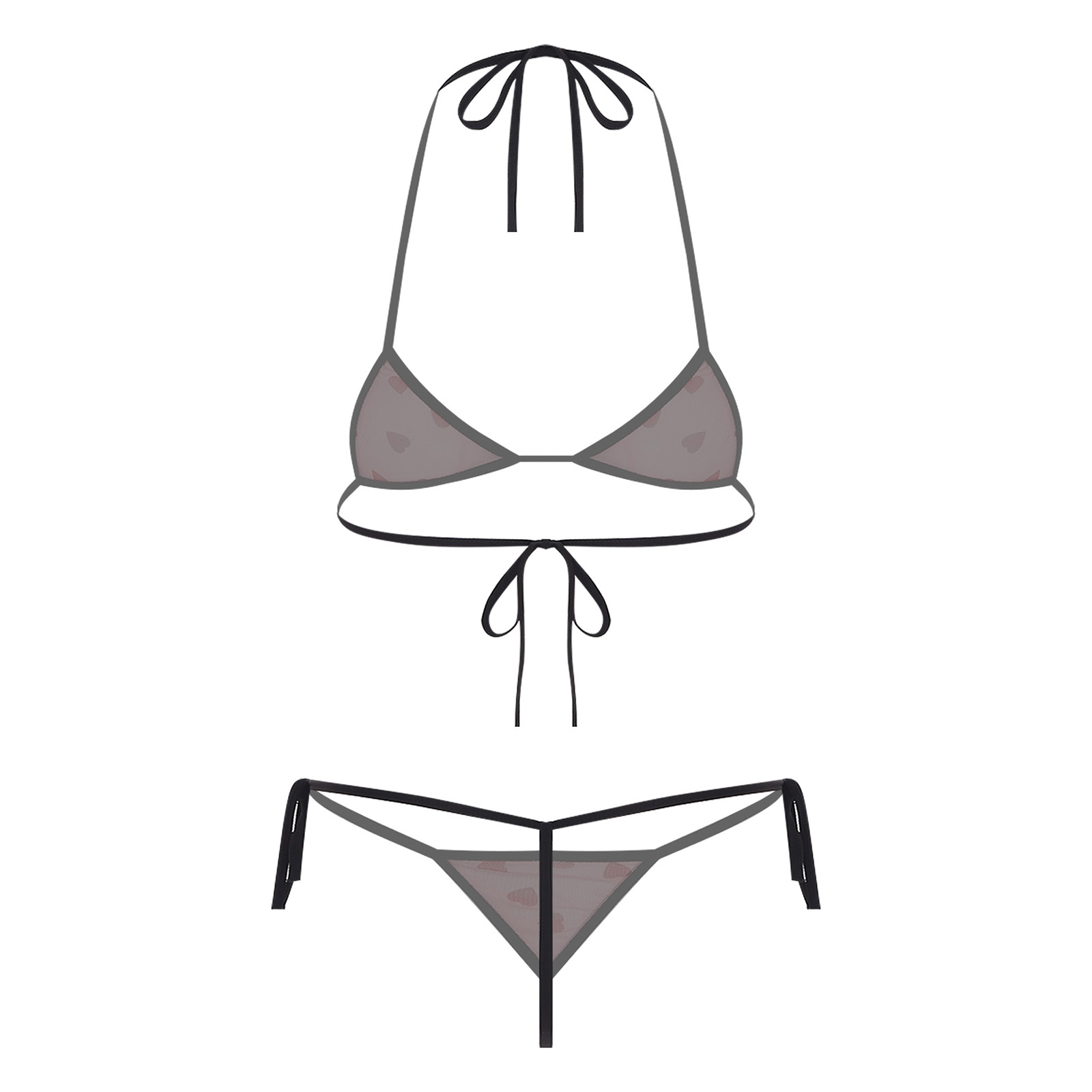Womens Micro Mini Bikini Linge - Sheer Bra Lace reseña y precio