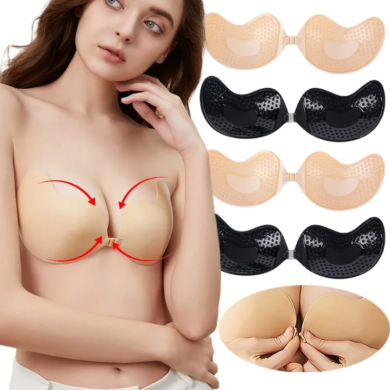 1/2Pc Invisible Push Up Bra Su - Push Up Bra Silicone reseña y precio