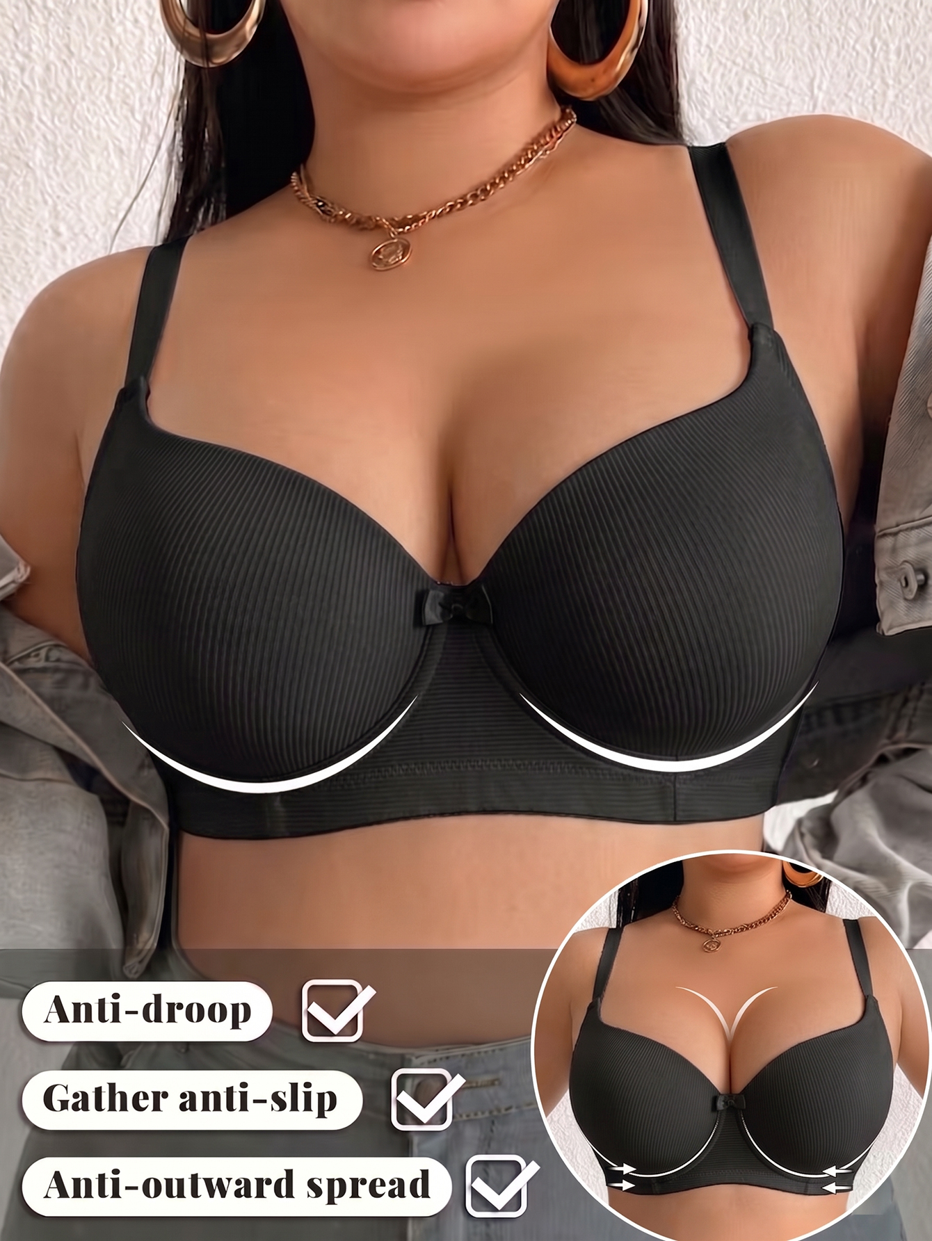 Plus Size Anti-Sagging Women B - Minimizer Bra Women reseña y precio