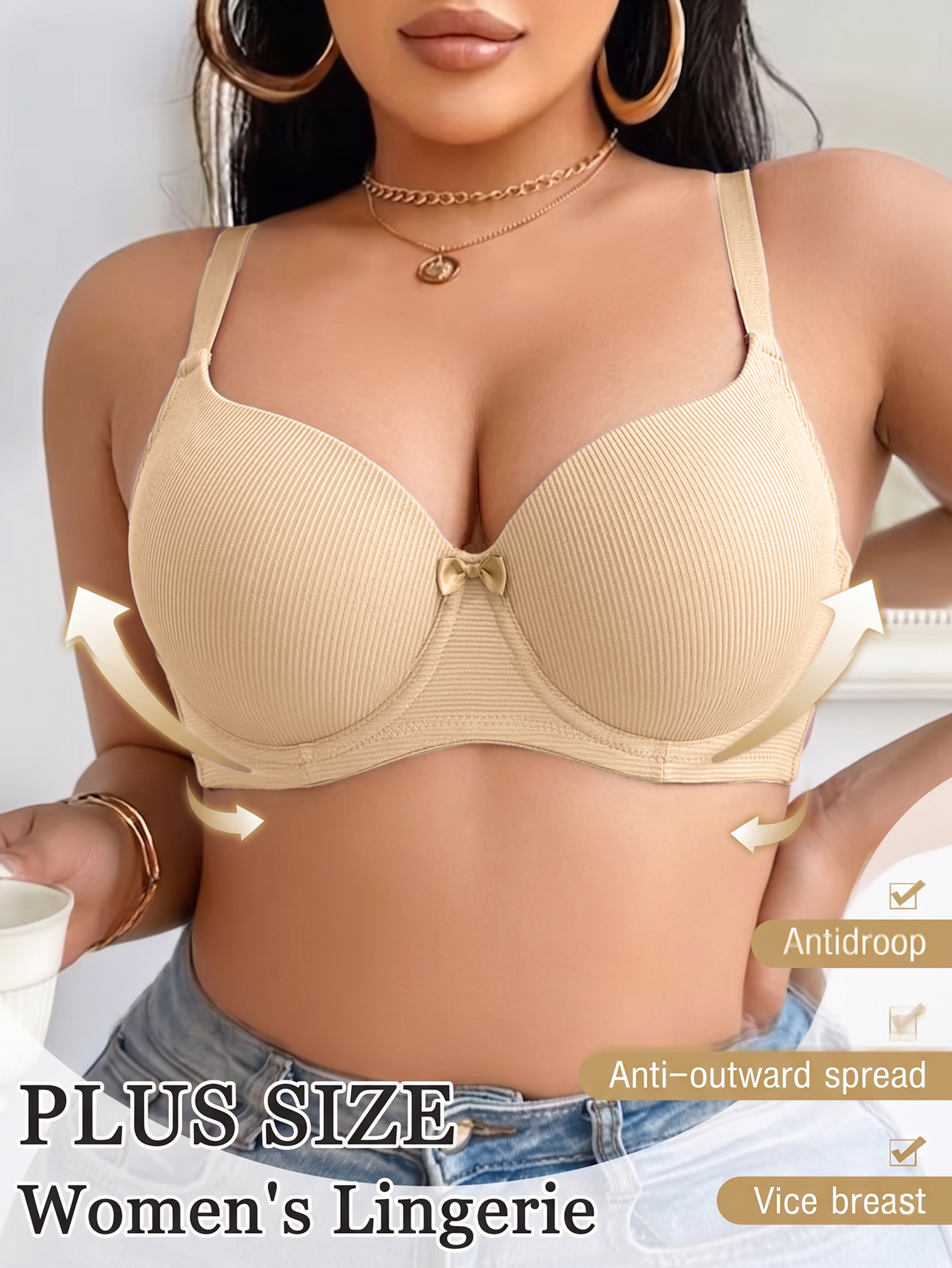 Plus Size Anti-Sagging Women B - Minimizer Bra Women reseña y precio