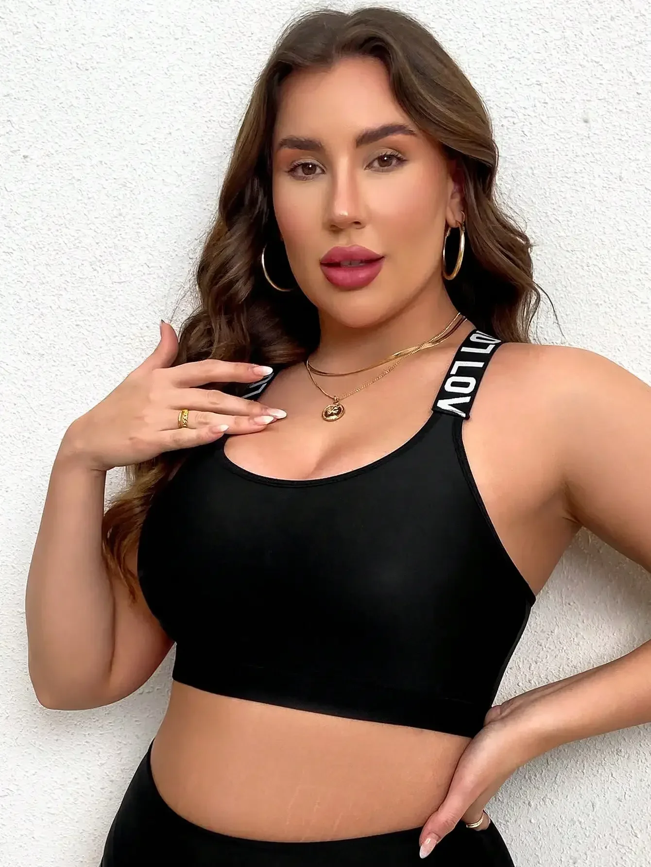 Plus Size Women Sports Bra, Bl - Full Coverage Bra reseña y precio