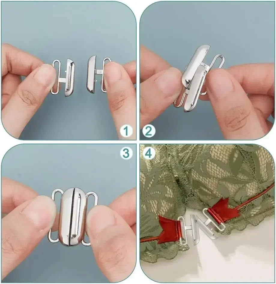 12 Sets 3 Colors Front Closing - Nursing Bra Clip reseña y precio