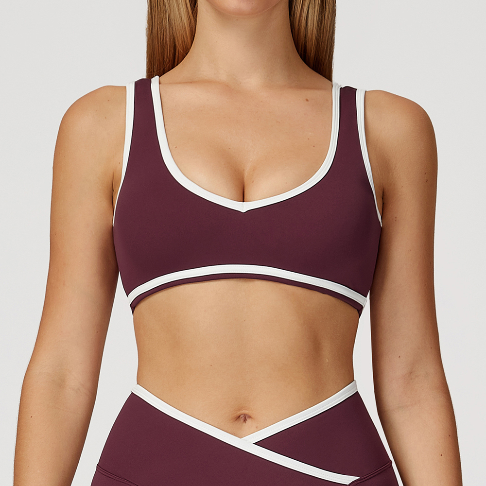 V-Neck Sports Bra Women Top Pu - Minimizer Bra Women reseña y precio