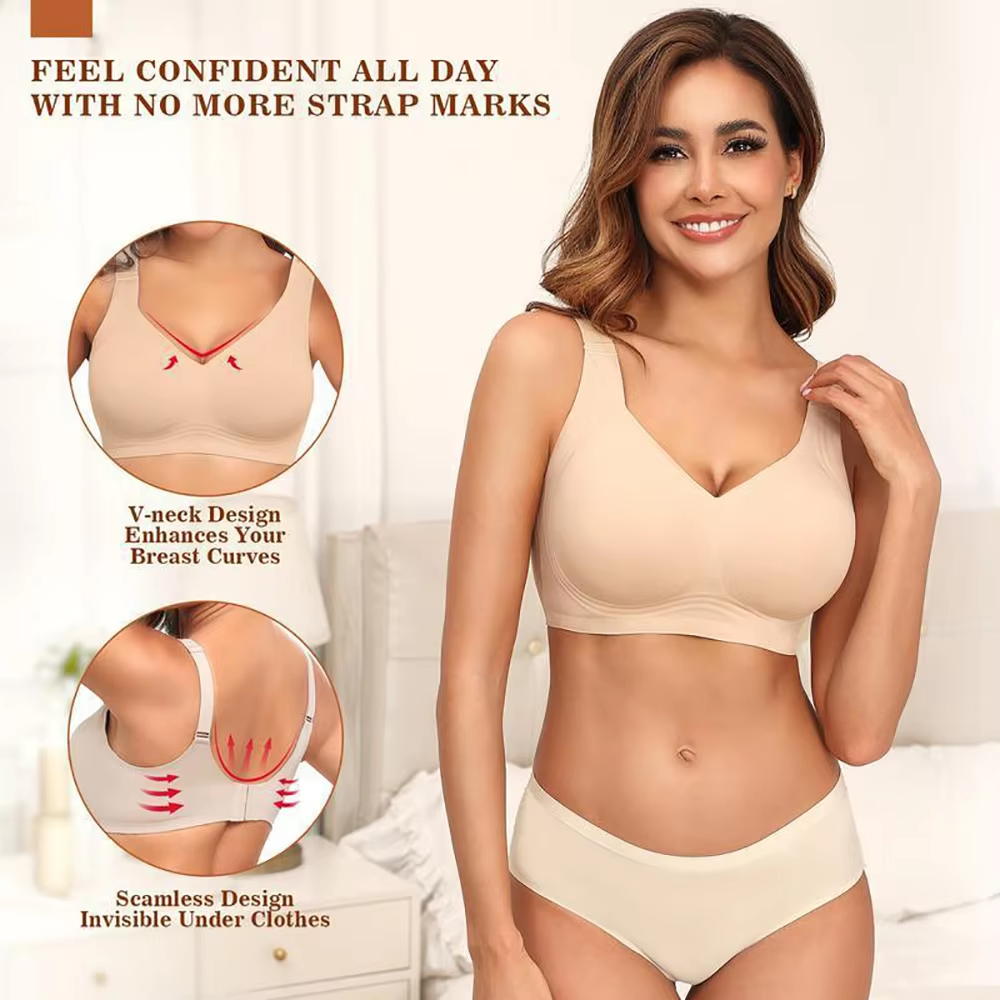 Women Seamless Wireless Suppor - T Shirt Bra Seamless reseña y precio
