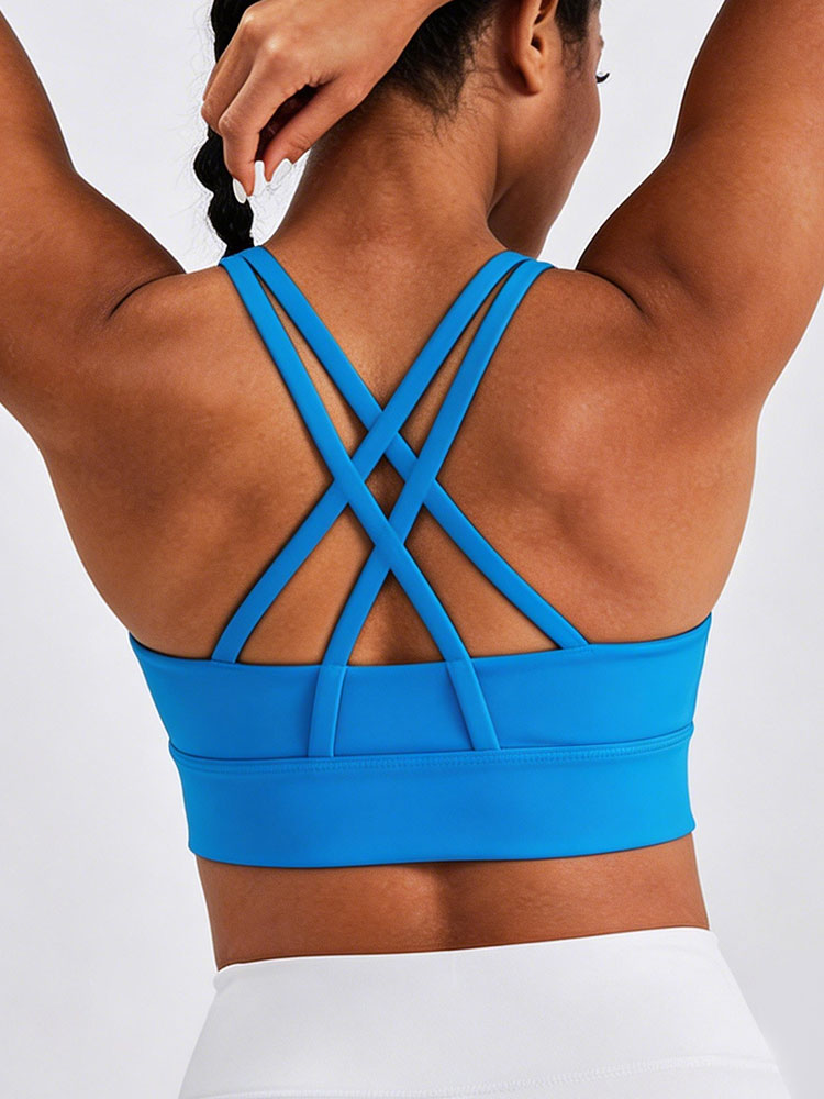 New Women's Solid Color High I - Sports Bra Racerback reseña y precio