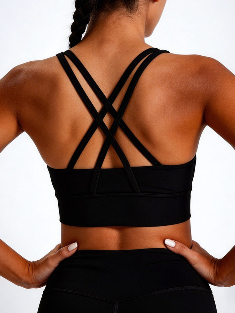 New Women's Solid Color High I - Sports Bra Racerback reseña y precio