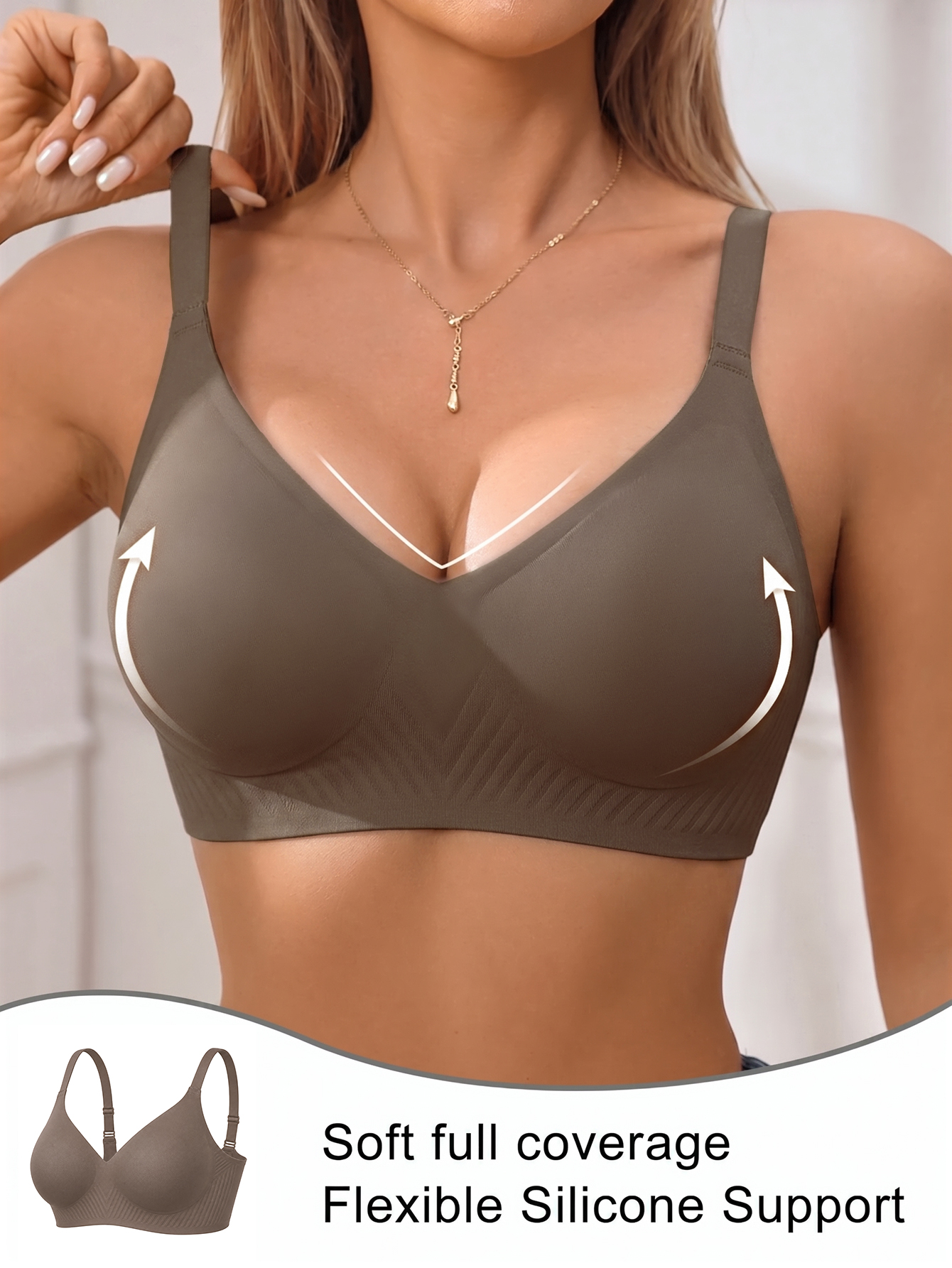 Full Coverage Push Up Jelly Su - Full Coverage Bra reseña y precio