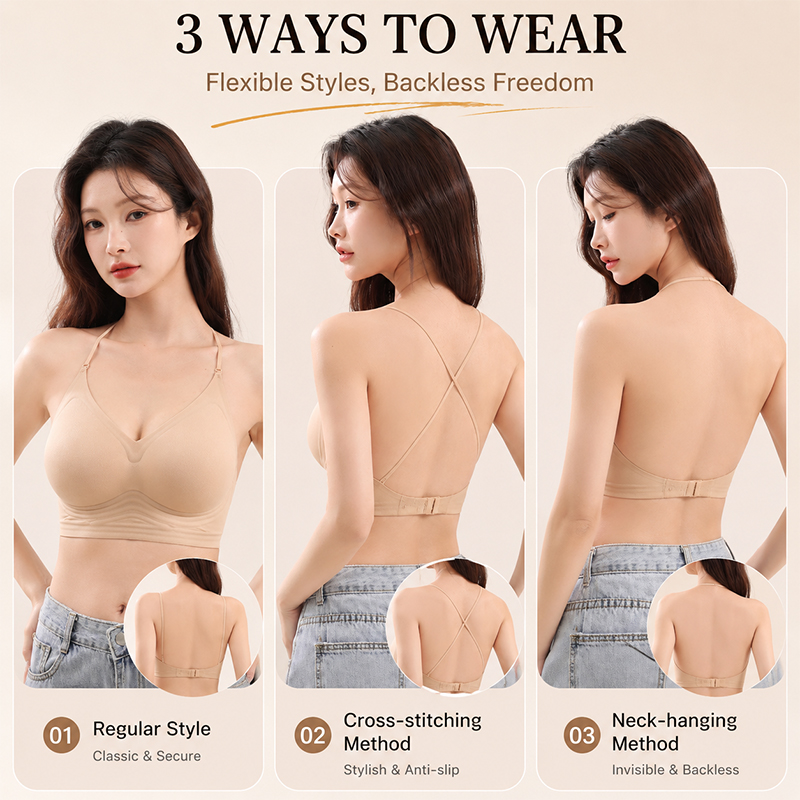 FINETOO Seamless Wave Support  - Sleep Bra Bralette reseña y precio