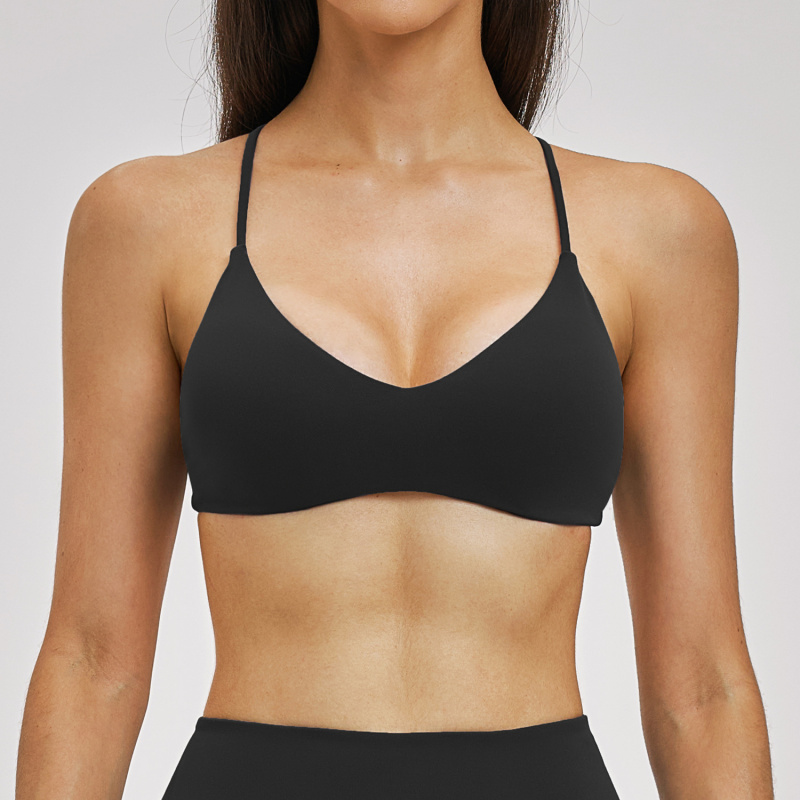 Backless Yoga Bra Gym Women Sp - Sports Bra Racerback reseña y precio
