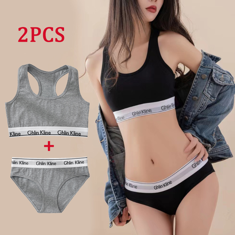 2PCS Ghlin Kline Underwear wit - T Shirt Bra Seamless reseña y precio