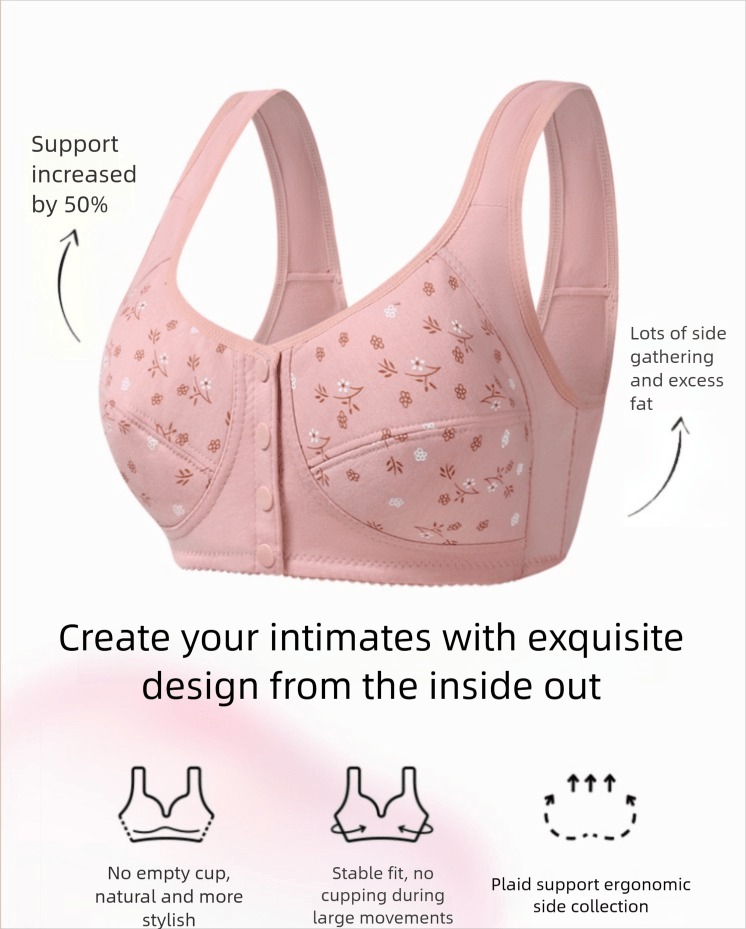 7pcs Elegant Lace Push Up Seam - Full Coverage Bra reseña y precio