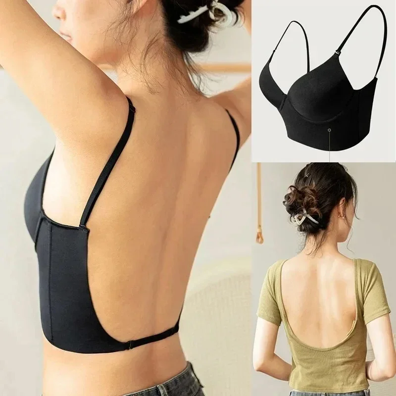 Women Invisible Bra Deep U Plu - Backless Bra Sticky reseña y precio