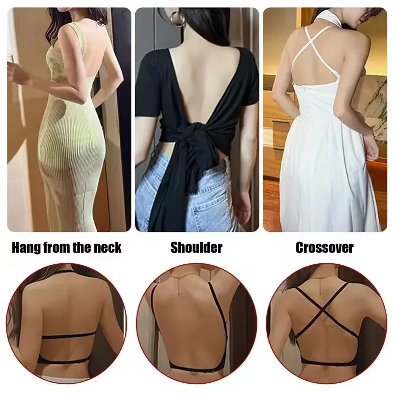 Women Invisible Bra Deep U Plu - Backless Bra Sticky reseña y precio