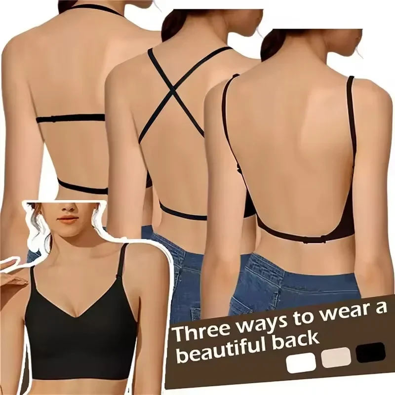 Women Invisible Bra Deep U Plu - Backless Bra Sticky reseña y precio