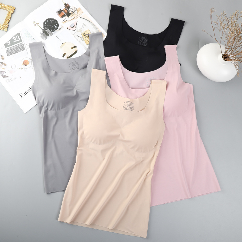 Ice Silk Wireless Push Up Tank - T Shirt Bra Seamless reseña y precio