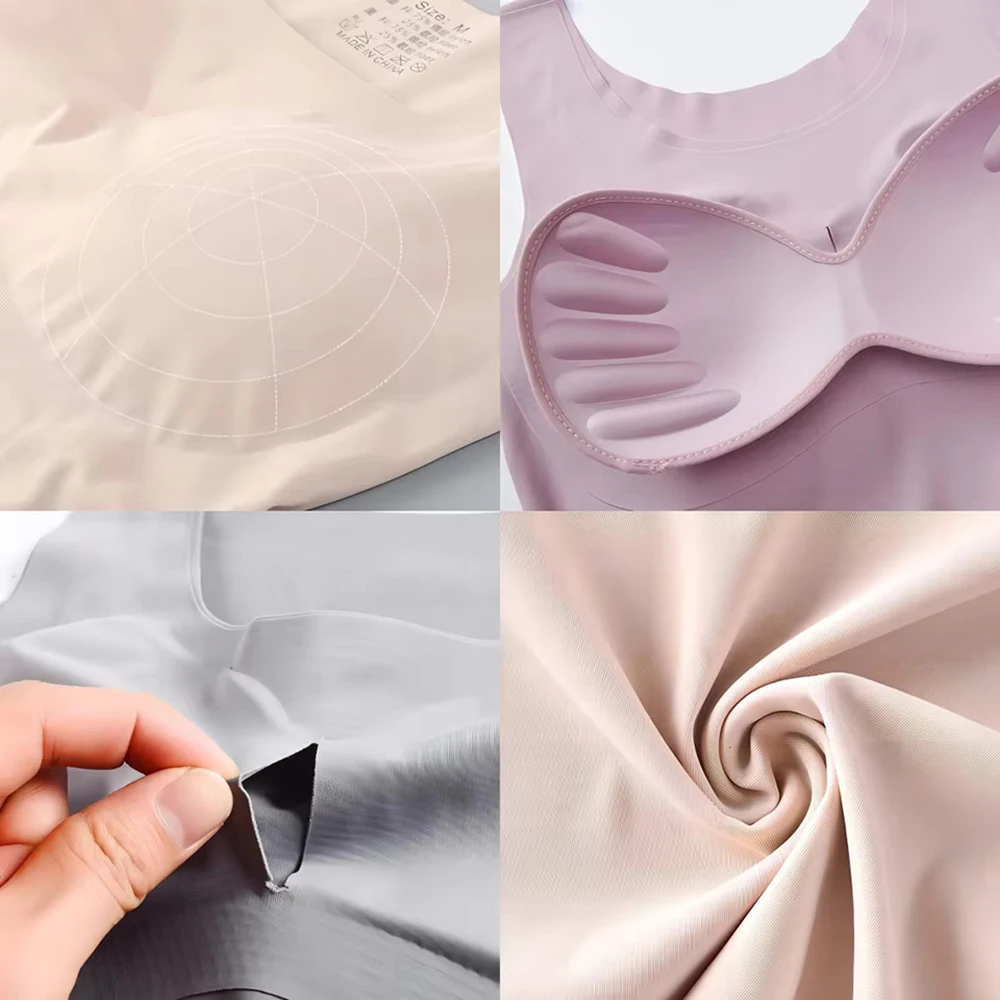 Ice Silk Wireless Push Up Tank - T Shirt Bra Seamless reseña y precio