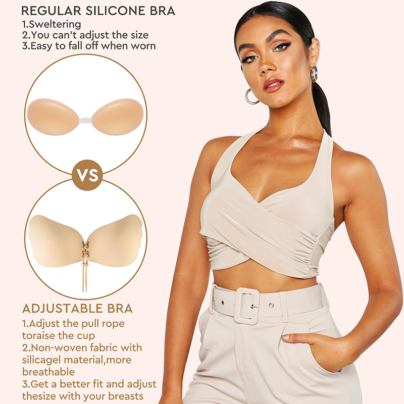 1/2 Pairs Women Summer Backles - Strapless Bra Adhesive reseña y precio