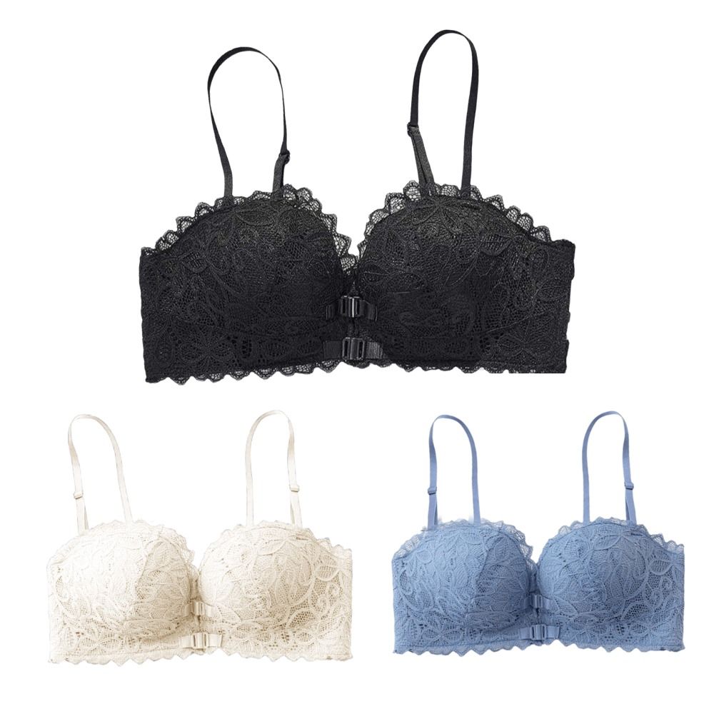 Comfortable Deep V Front Butto - Wirefree Bra Comfort reseña y precio