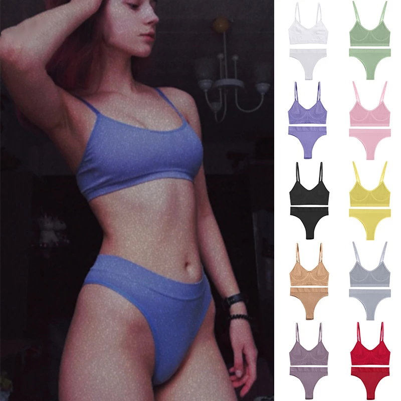 Women Bra Set Sexy Lingerie Fe - T Shirt Bra Seamless reseña y precio