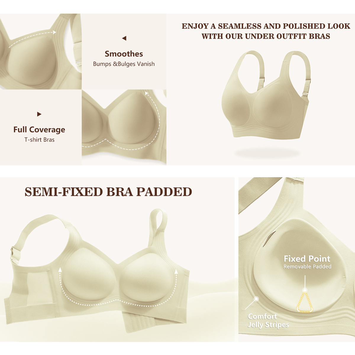 Women Wirefree Bras for Women  - Full Coverage Bra reseña y precio