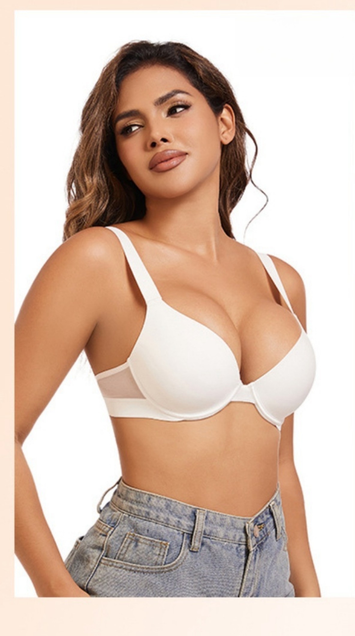 2025 Women's Plus Size Push Up - Demi Bra Balconette reseña y precio