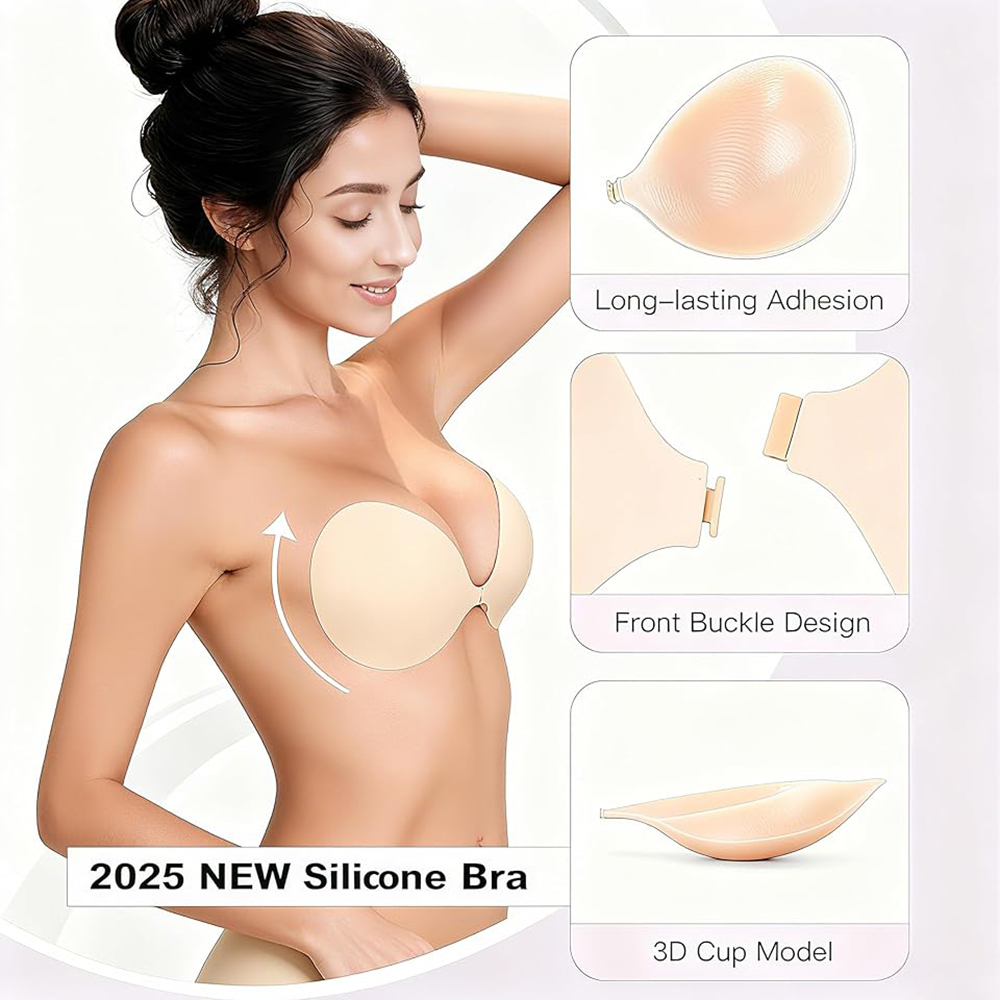 Strapless Push Up Sticky Bra P - Backless Bra Sticky reseña y precio