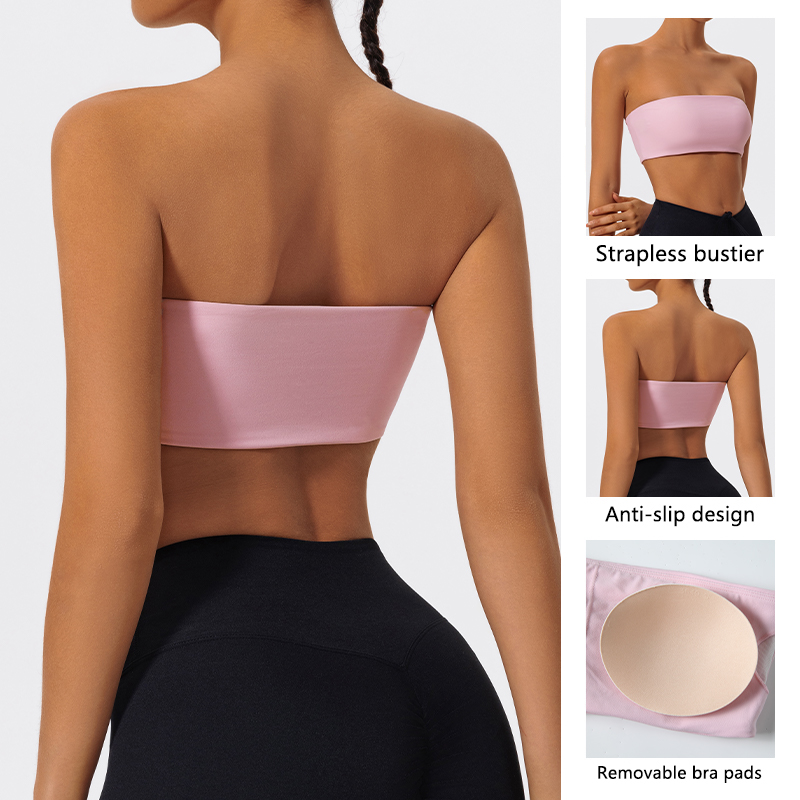 Strapless Sports Bra Gym Crop  - Sports Bra Racerback reseña y precio