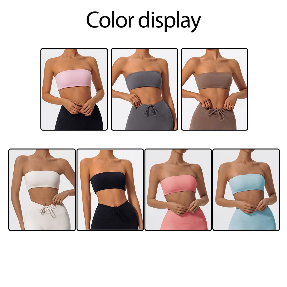 Strapless Sports Bra Gym Crop  - Sports Bra Racerback reseña y precio