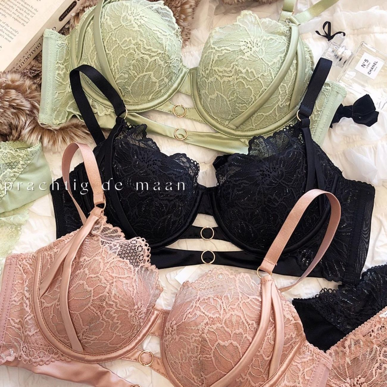 Sexy Hollow Lace Bra Set Large - Cotton Bra Everyday reseña y precio