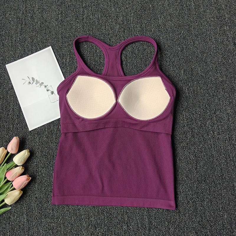 Summer Women's Yoga Camisole S - T Shirt Bra Seamless reseña y precio