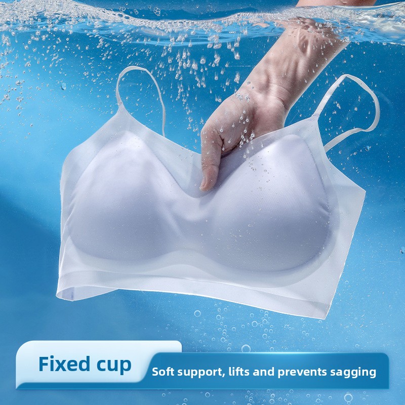 Ice Silk Sleep Bra Tank Top Wo - Sleep Bra Bralette reseña y precio