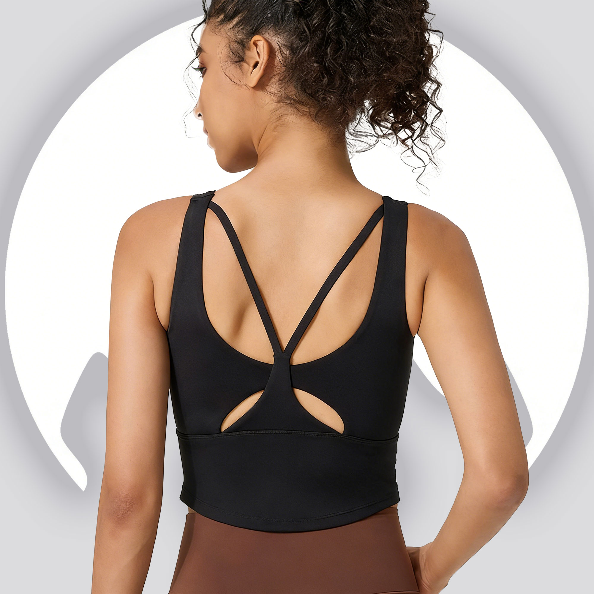 Women's Fixed Cup Yoga Sports  - Sports Bra Racerback reseña y precio