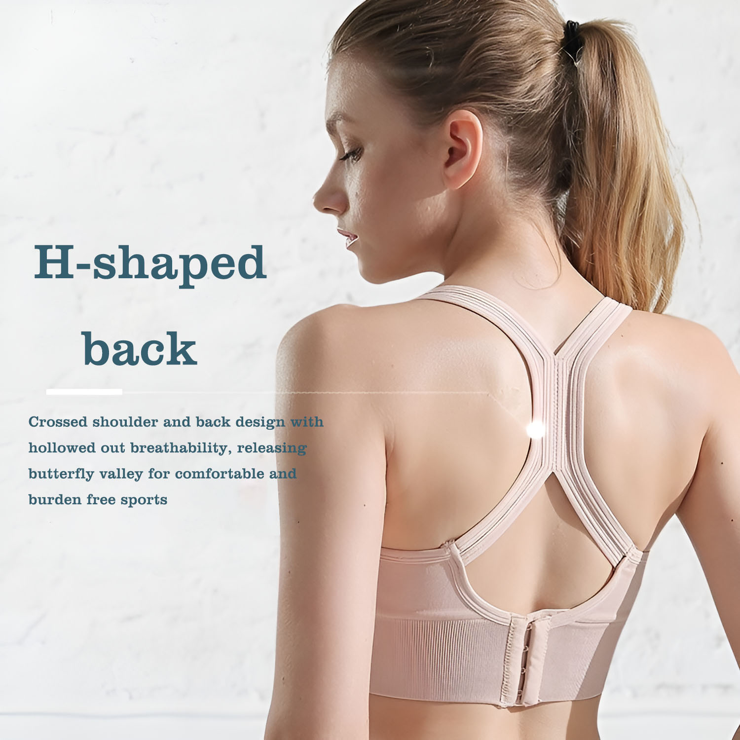 Women's Cross Back Sports Bra  - Full Coverage Bra reseña y precio