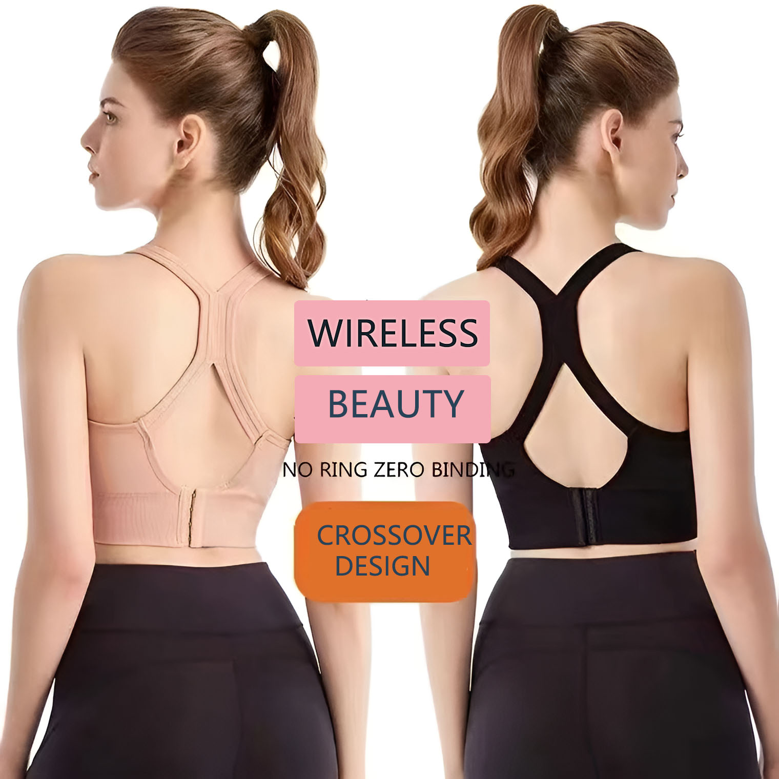 Women's Cross Back Sports Bra  - Full Coverage Bra reseña y precio