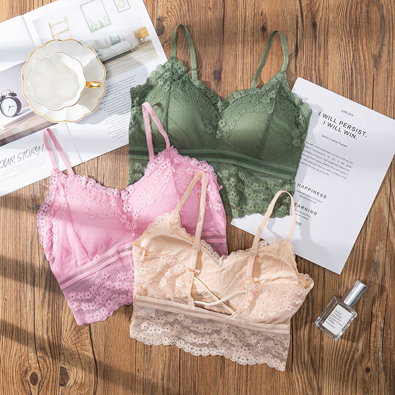 3D Sexy lace Lingerie Seamless - Lace Bralette Set reseña y precio