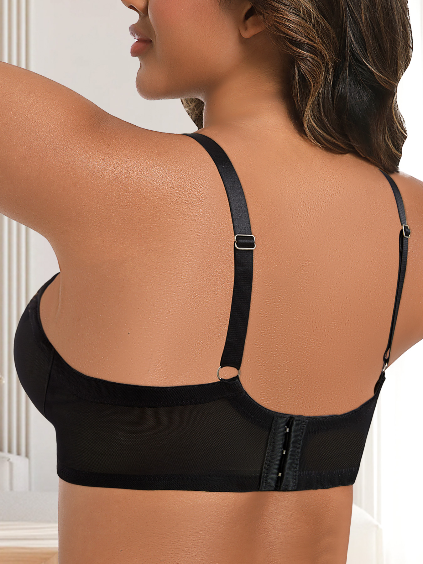 Plus Size Sexy Leopard Print & - Sheer Bra Lace reseña y precio