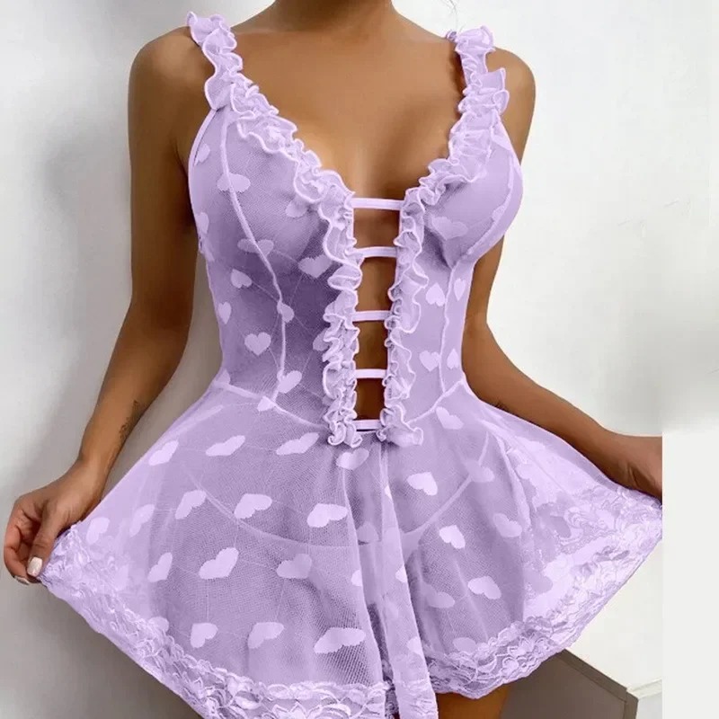 Nighty for Ladies Hot Romantic - Sheer Bra Lace reseña y precio