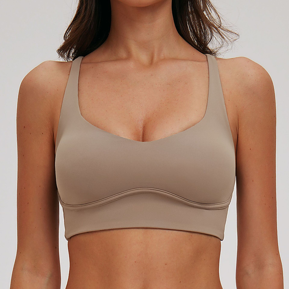 Sexy V-neck Sports Bra Yoga Un - Sports Bra Racerback reseña y precio