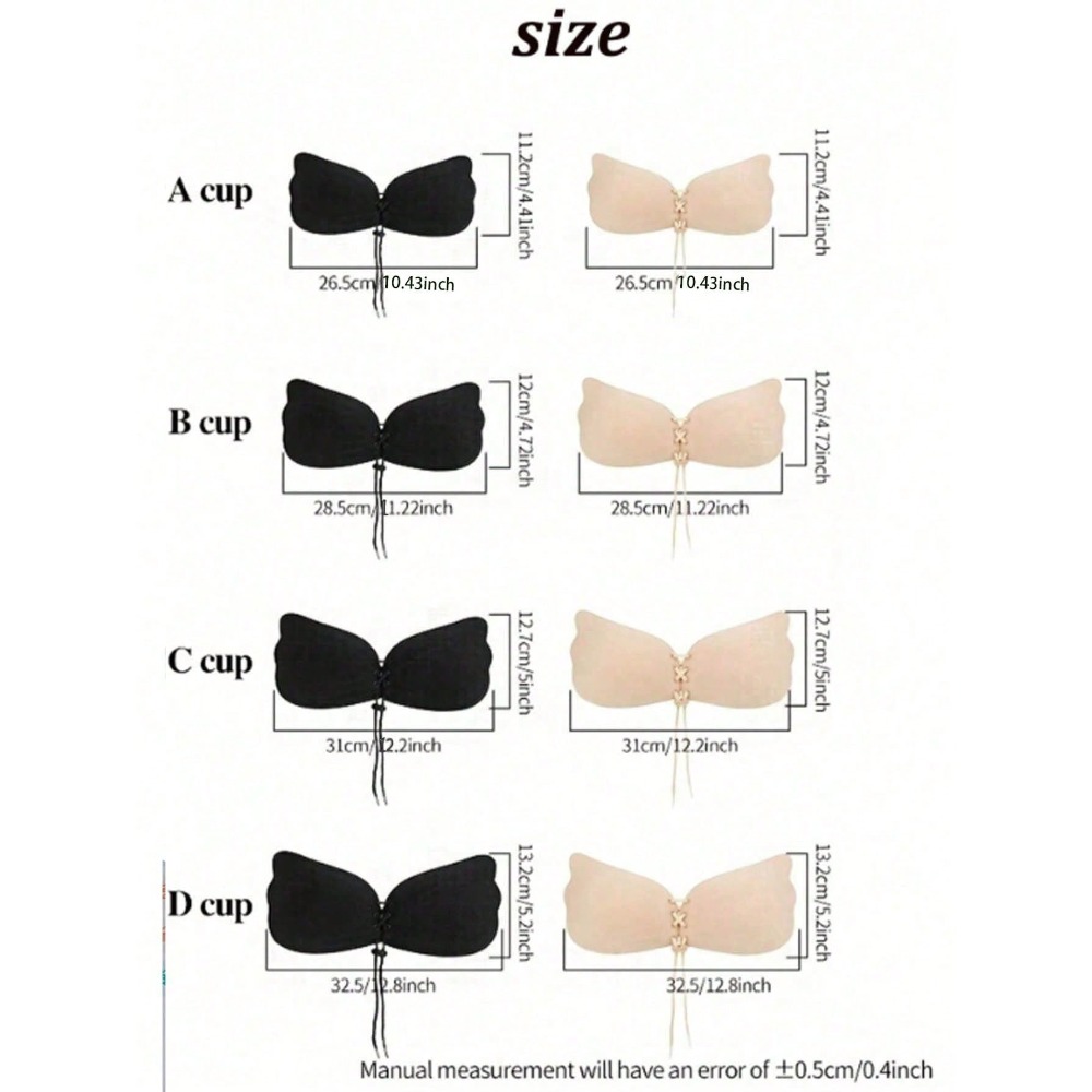 1/2pcs Wing-Shaped Adhesive Br - Strapless Bra Adhesive reseña y precio