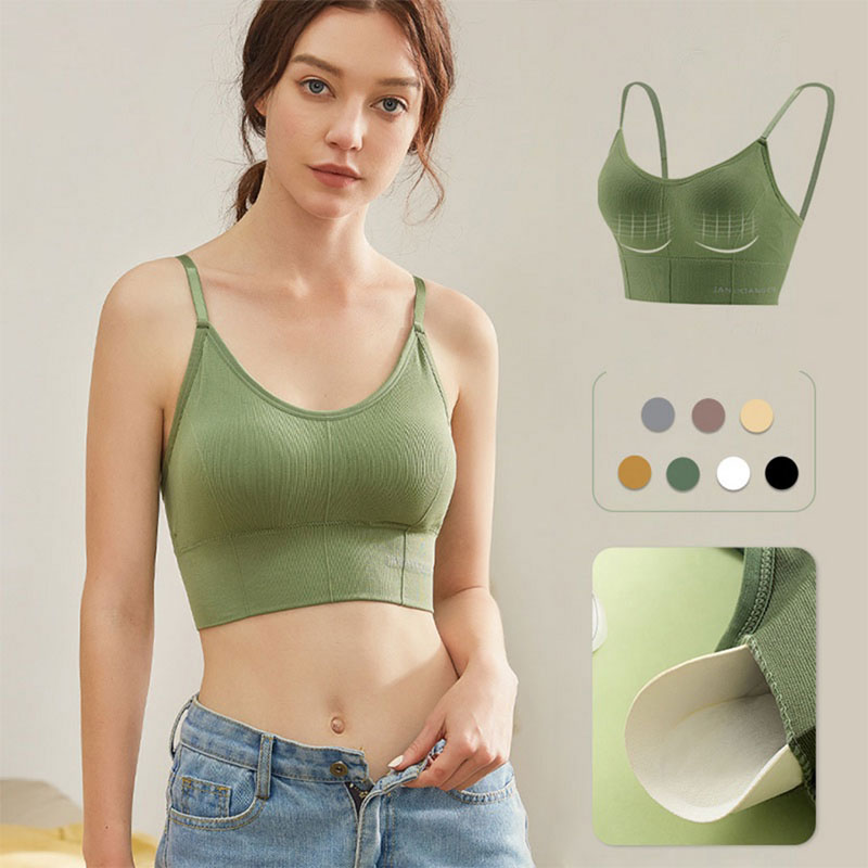1PCS Adjustable Sports Bra wit - T Shirt Bra Seamless reseña y precio