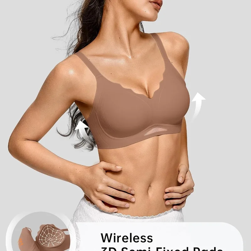 Women’s Wireless Bras Scallope - Wirefree Bra Comfort reseña y precio