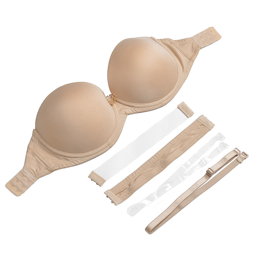 Nude Black White Invisible Cle - Convertible Bra Multiway reseña y precio