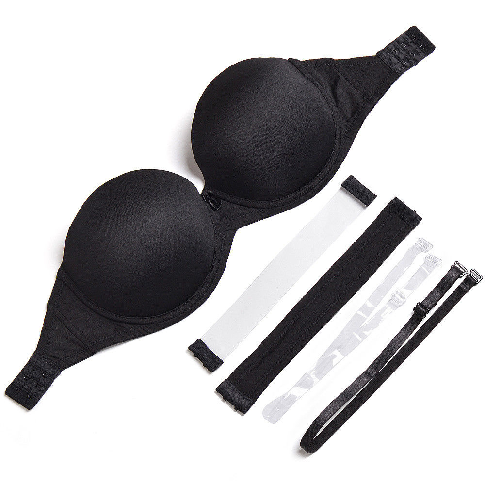 Nude Black White Invisible Cle - Convertible Bra Multiway reseña y precio