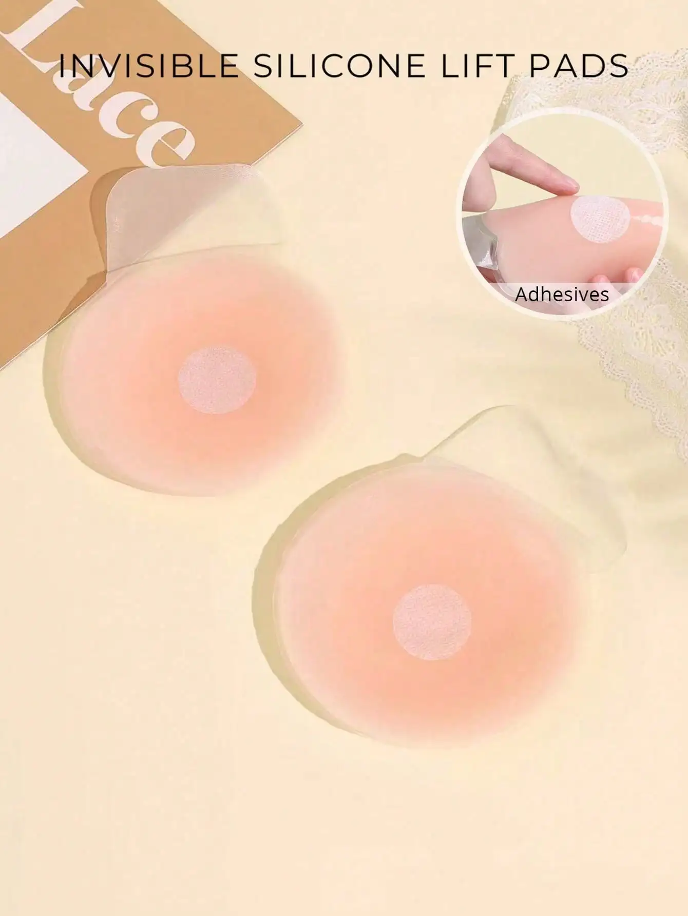 1 Pair Women's Silicone Breast - Strapless Bra Adhesive reseña y precio