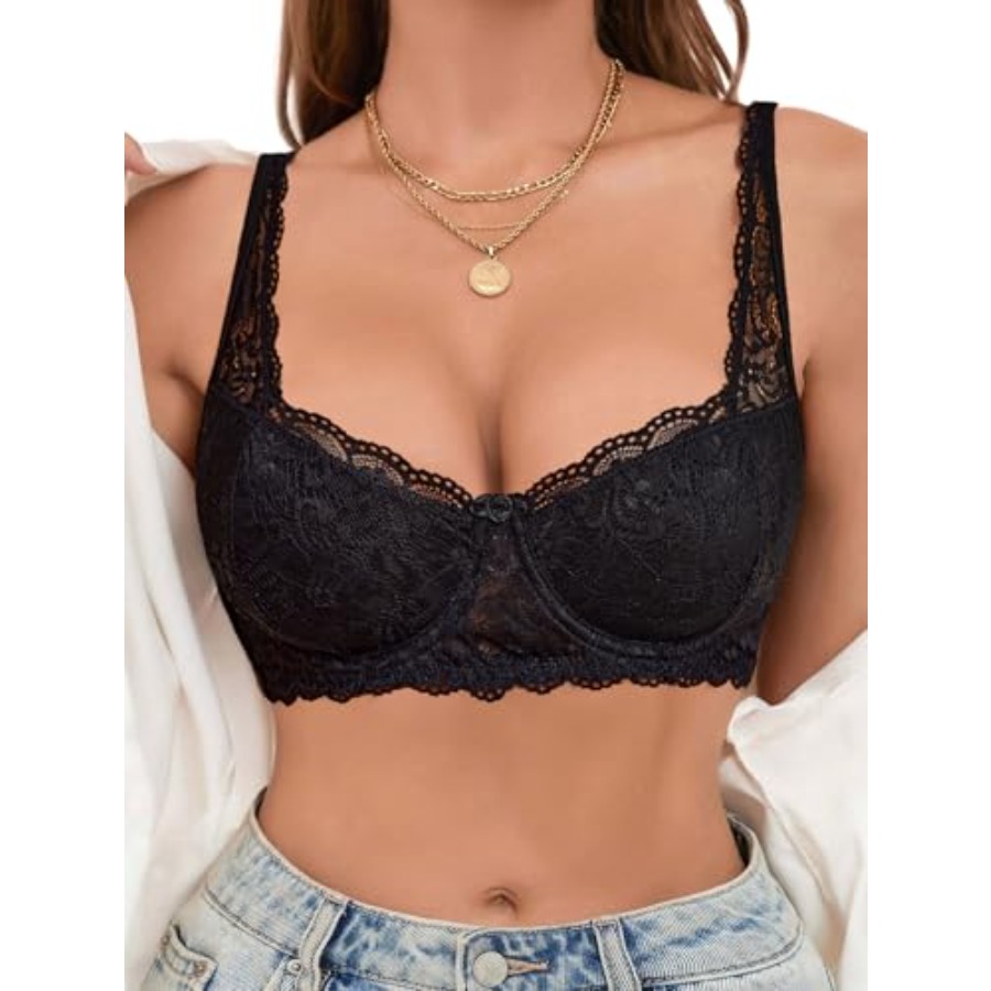 Avidlove Lace Bralettes for Wo - Demi Bra Balconette reseña y precio